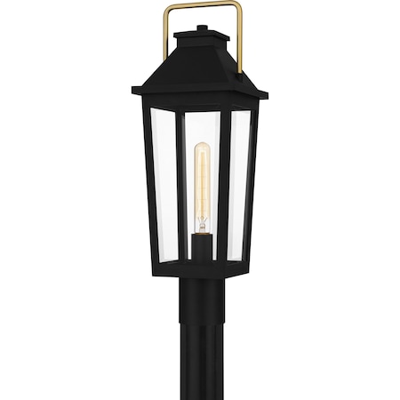 Quoizel Buckley Outdoor Post 1 Light Matte Black BUK9007MBK